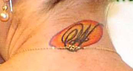 Anastacia tatuaggio AWN